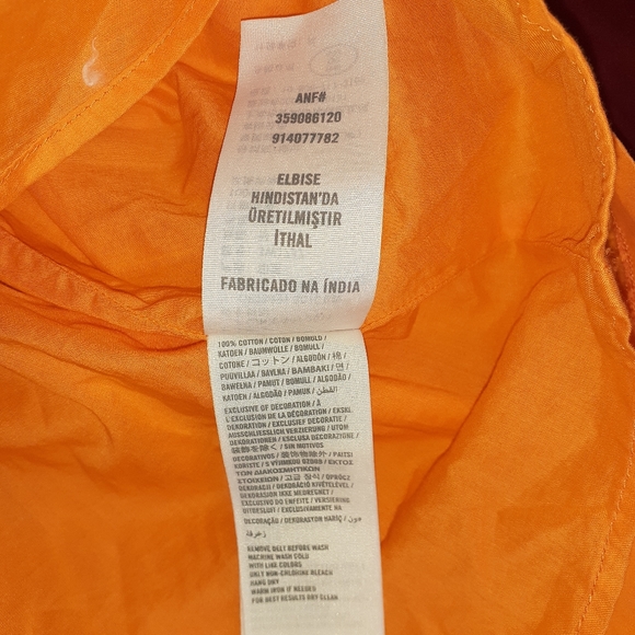 2/$20 Hollister Strapless Dress Orange in Medium - Picture 2 of 13